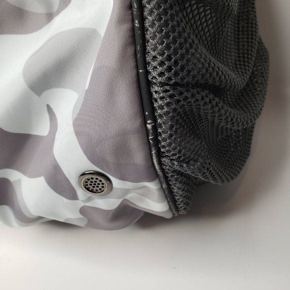 Athleta Grey Camouflage Gym Workout Duffle Bag - Picture 6 of 11